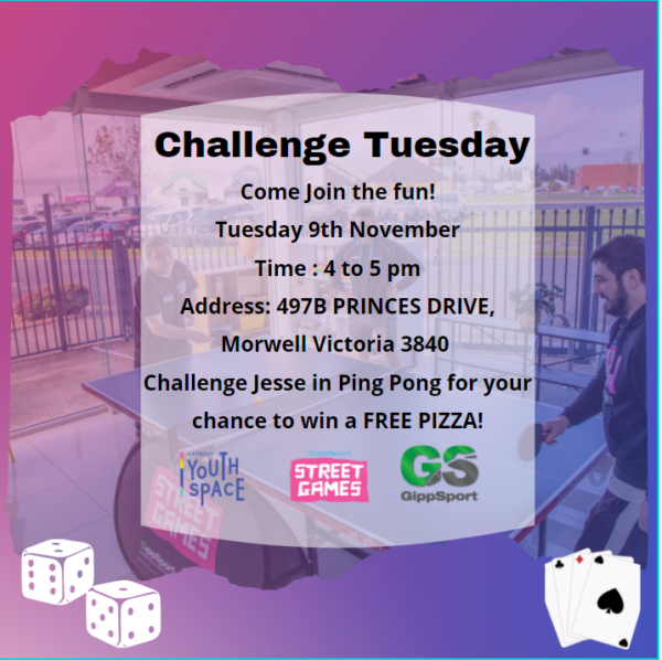 Challenge Tuesday @ Youth Space Morwell