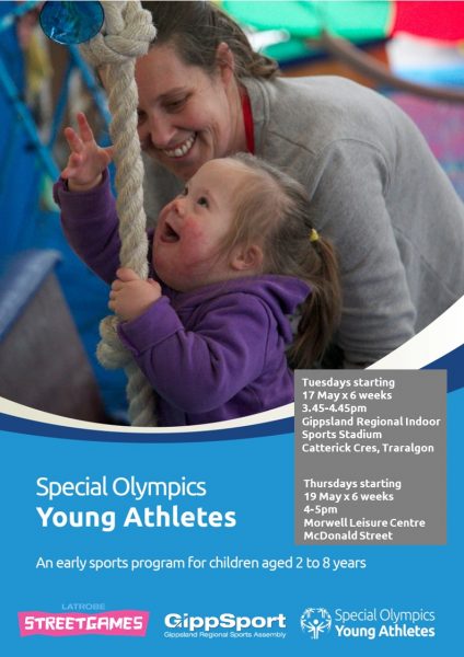 Special Olympics Young Athletes Program Traralgon @ Gippsland Regional Indoor Sports Stadium